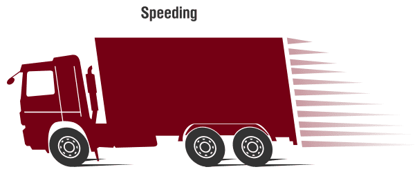 Speeding truck