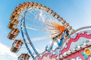 Three young girls fell from a ferris wheel at a county fair in Greeneville, Tennessee, suffering serious injuries.