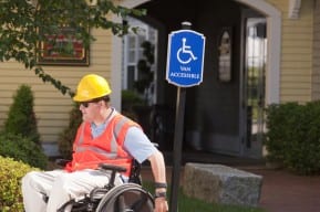Victim of a New Jersey workplace injury in a wheel chair