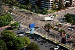 A van is involved car accident at an intersection requiring the help of an experienced New Jersey attorney