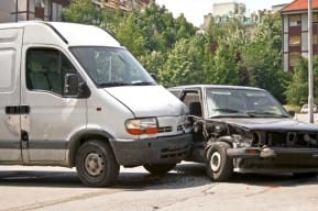 A severe side-impact car collision requiring a New Jersey car accident lawyer