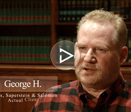 Image from Davis Saperstein & Salomon, P.C. car accident client testimonial video