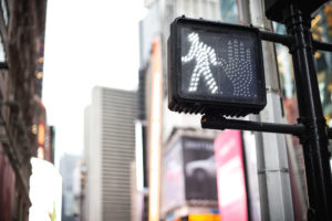 New York City crosswalk sign