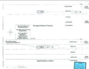 sketch of truck accident