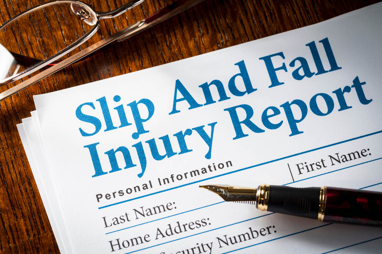 Slip and fall injury report