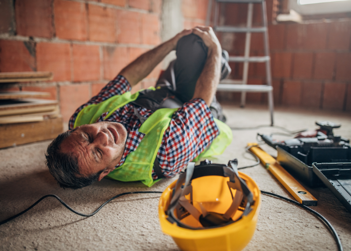 injured construction worker