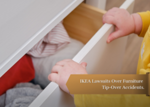 Child grabbing onto a drawer