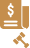 Court decision bill icon