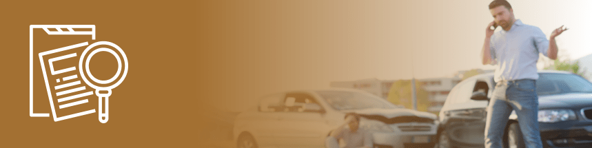 Man involved in a car accident
