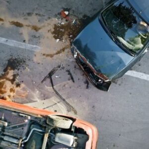 Car accident on the road