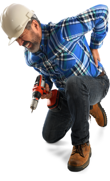 Image of an injured man
