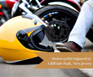 motorcycle helmet on a road after a motorcycle accident