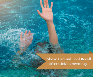 person drowning in pool