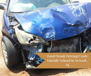 Car front damaged accident